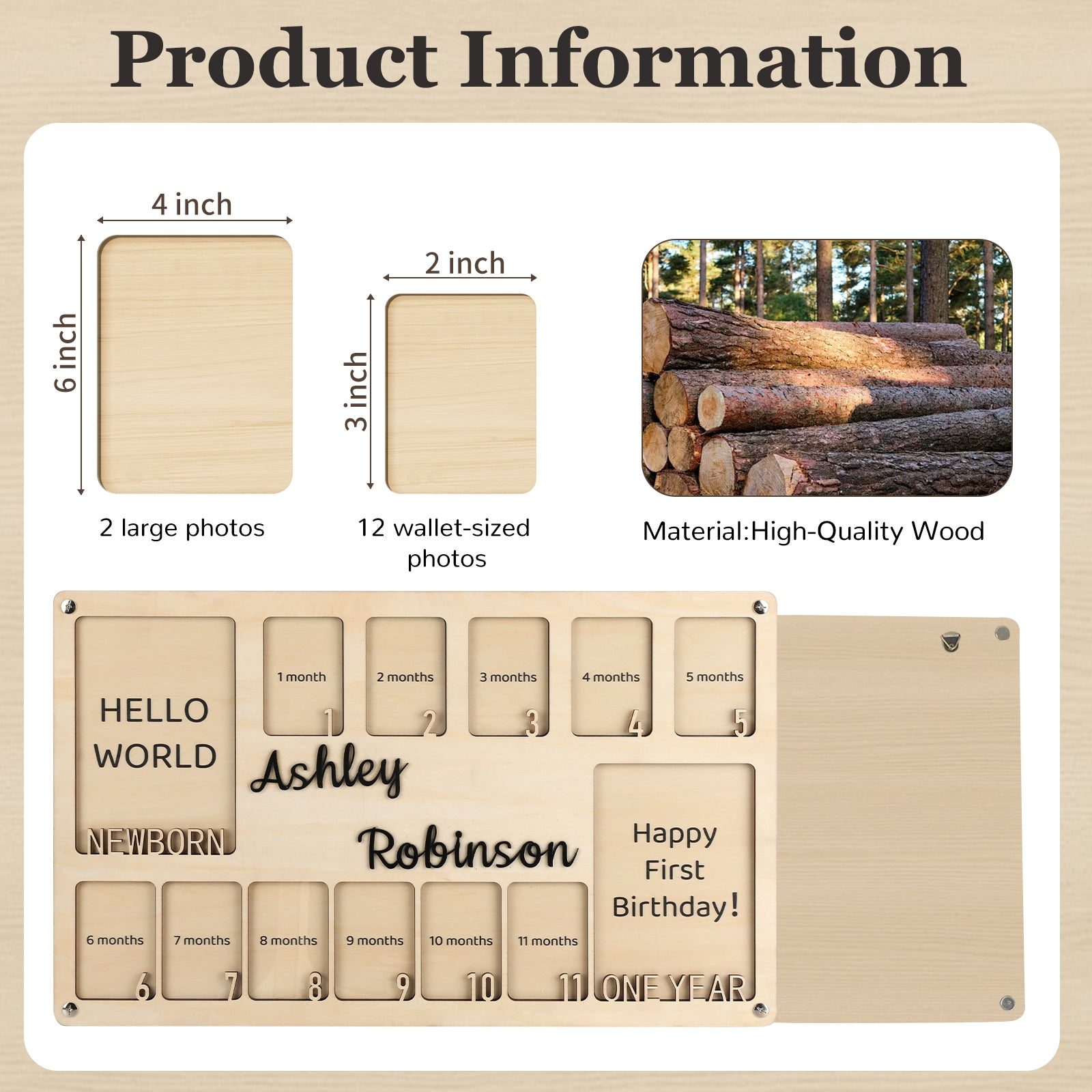 My First Year Photo Frame