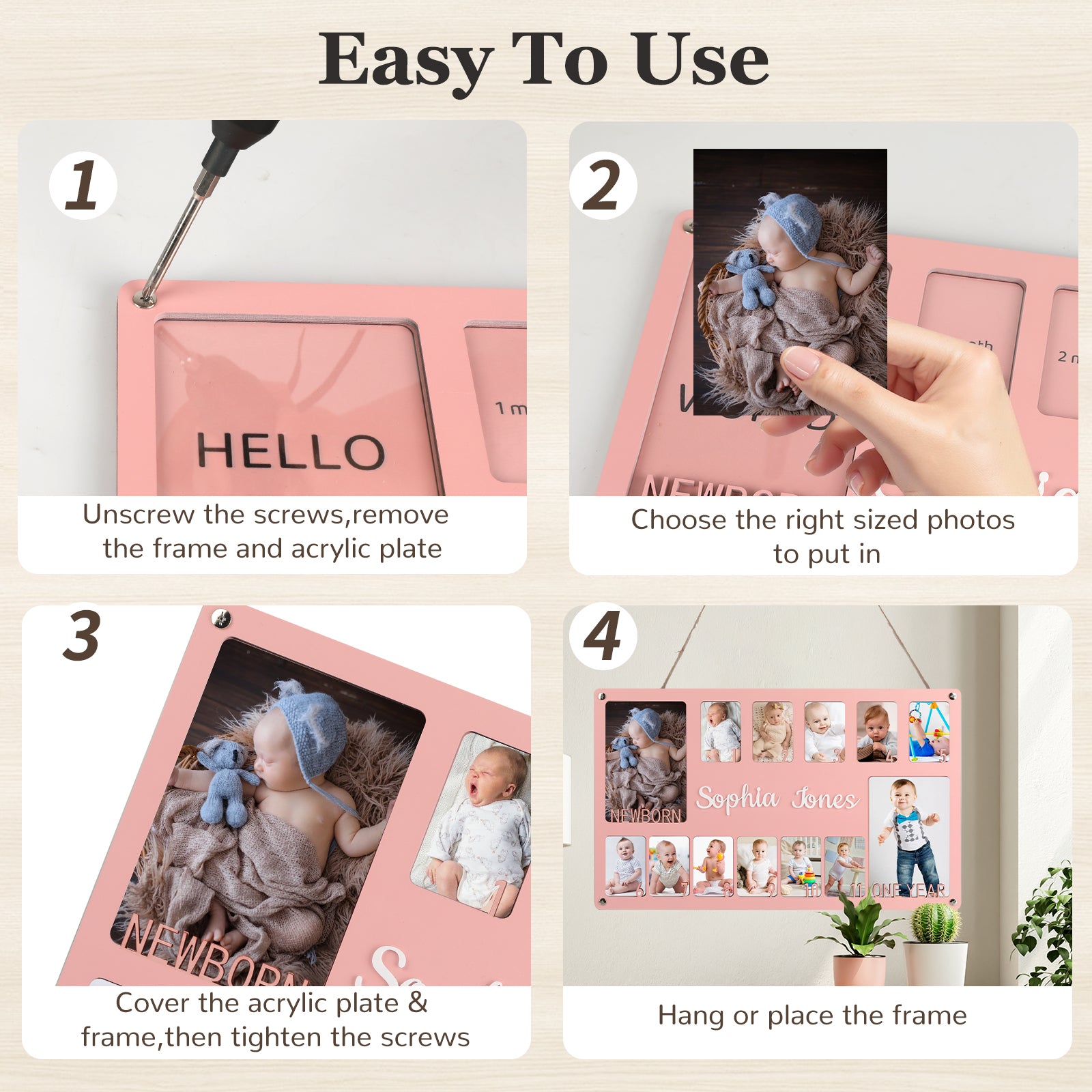 My First Year Photo Frame