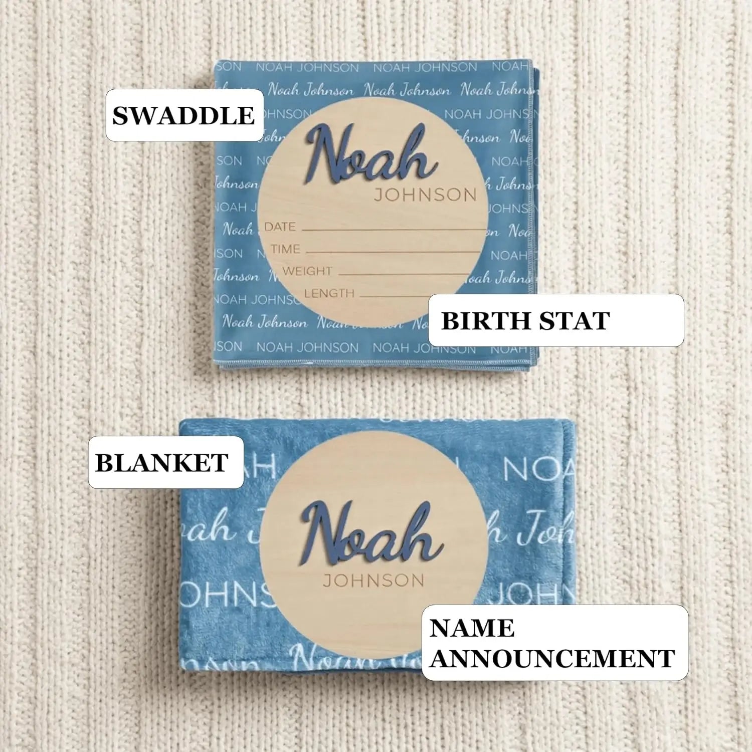 Personalized Milk Silk Baby Swaddle with Name