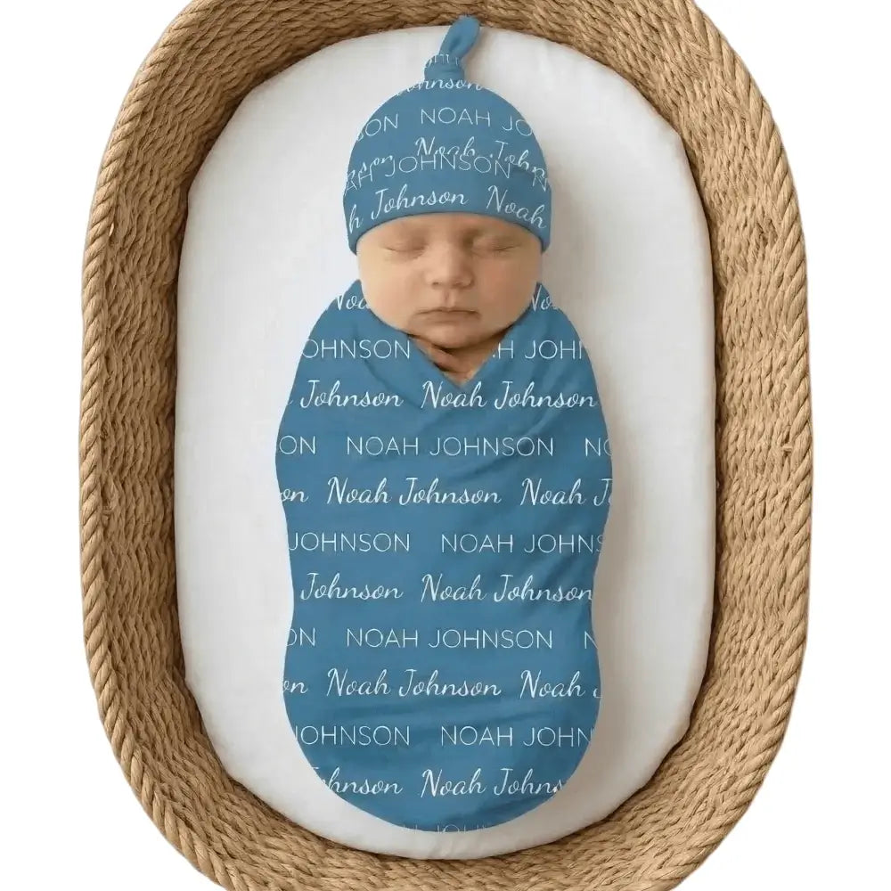 Personalized Milk Silk Baby Swaddle with Name