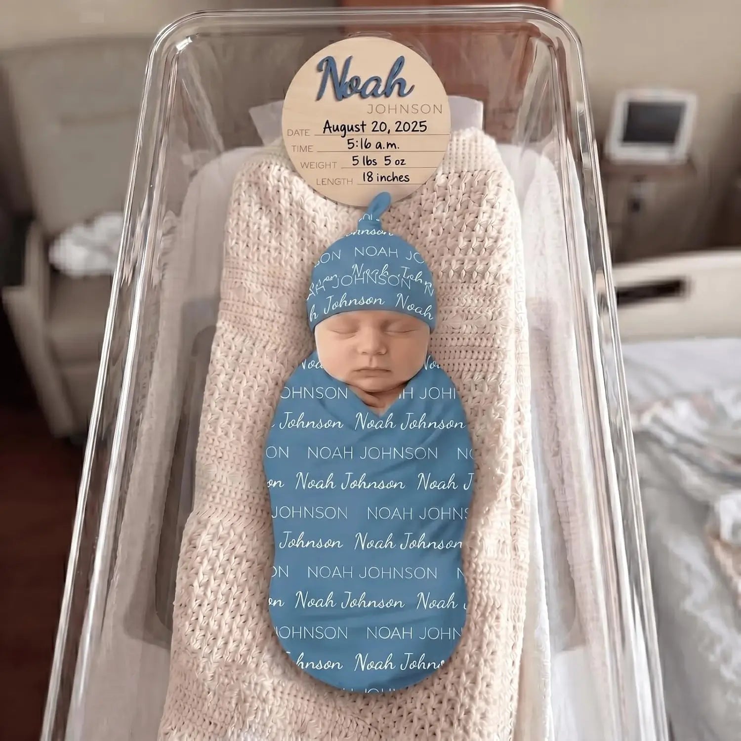 Personalized Milk Silk Baby Swaddle with Name