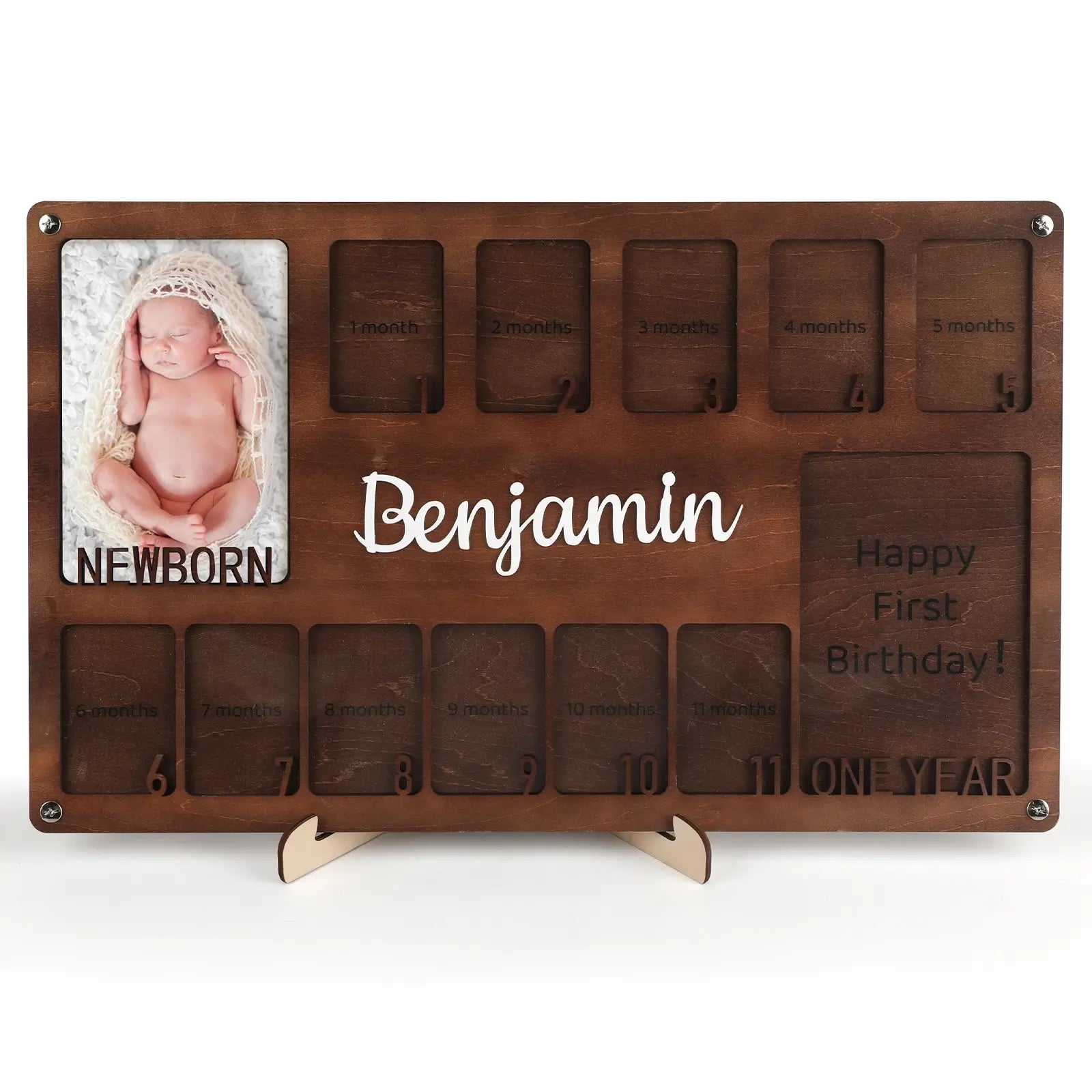 Personalized My First Year Baby Photo Frame