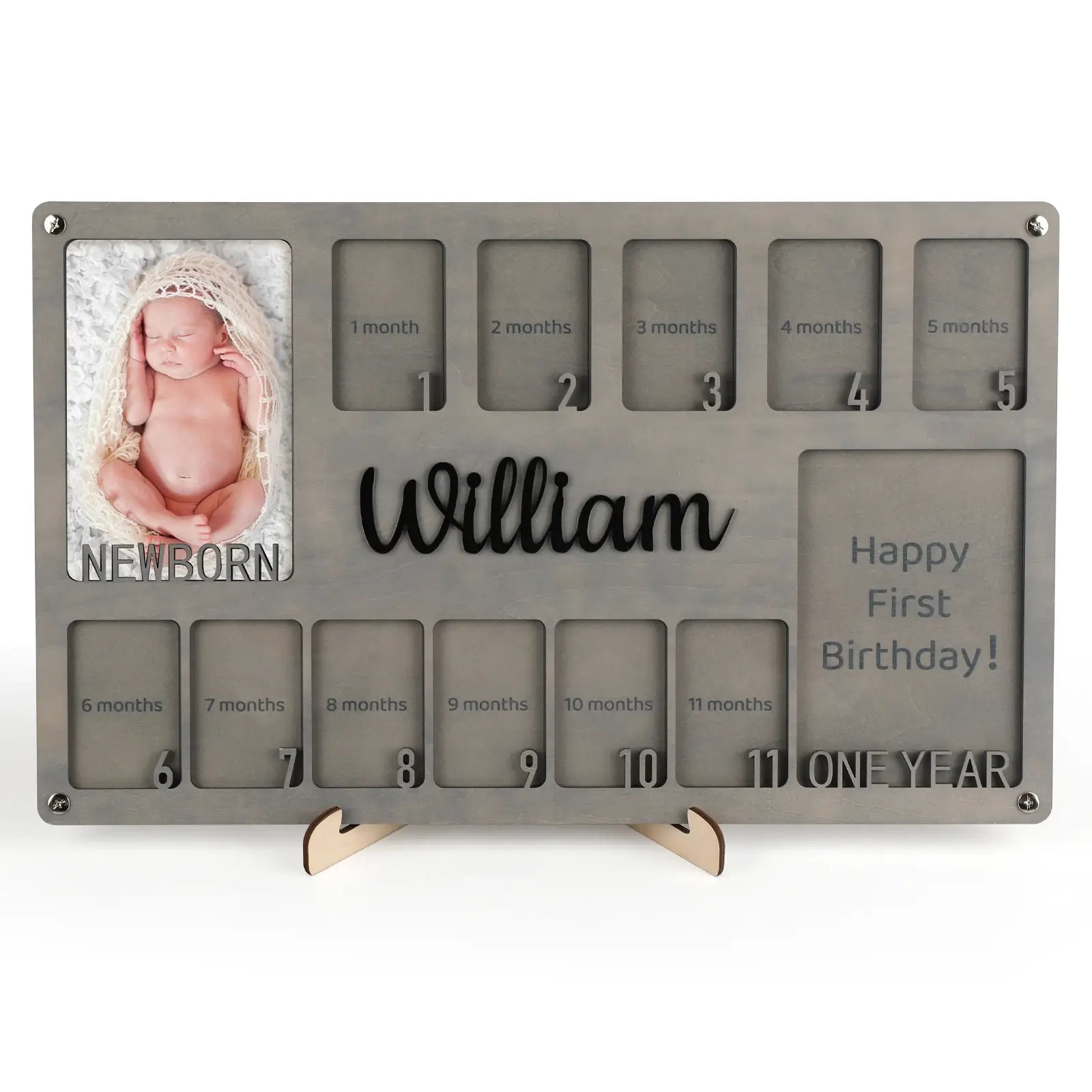 Personalized My First Year Baby Photo Frame