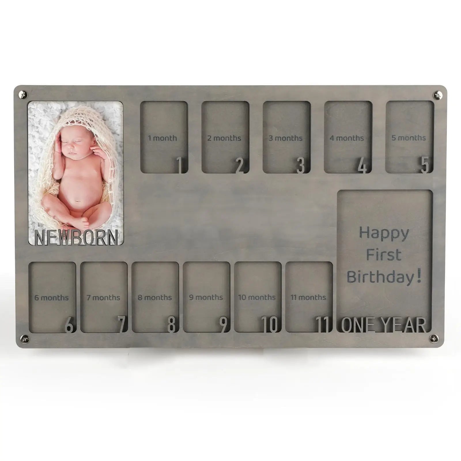Personalized My First Year Baby Photo Frame