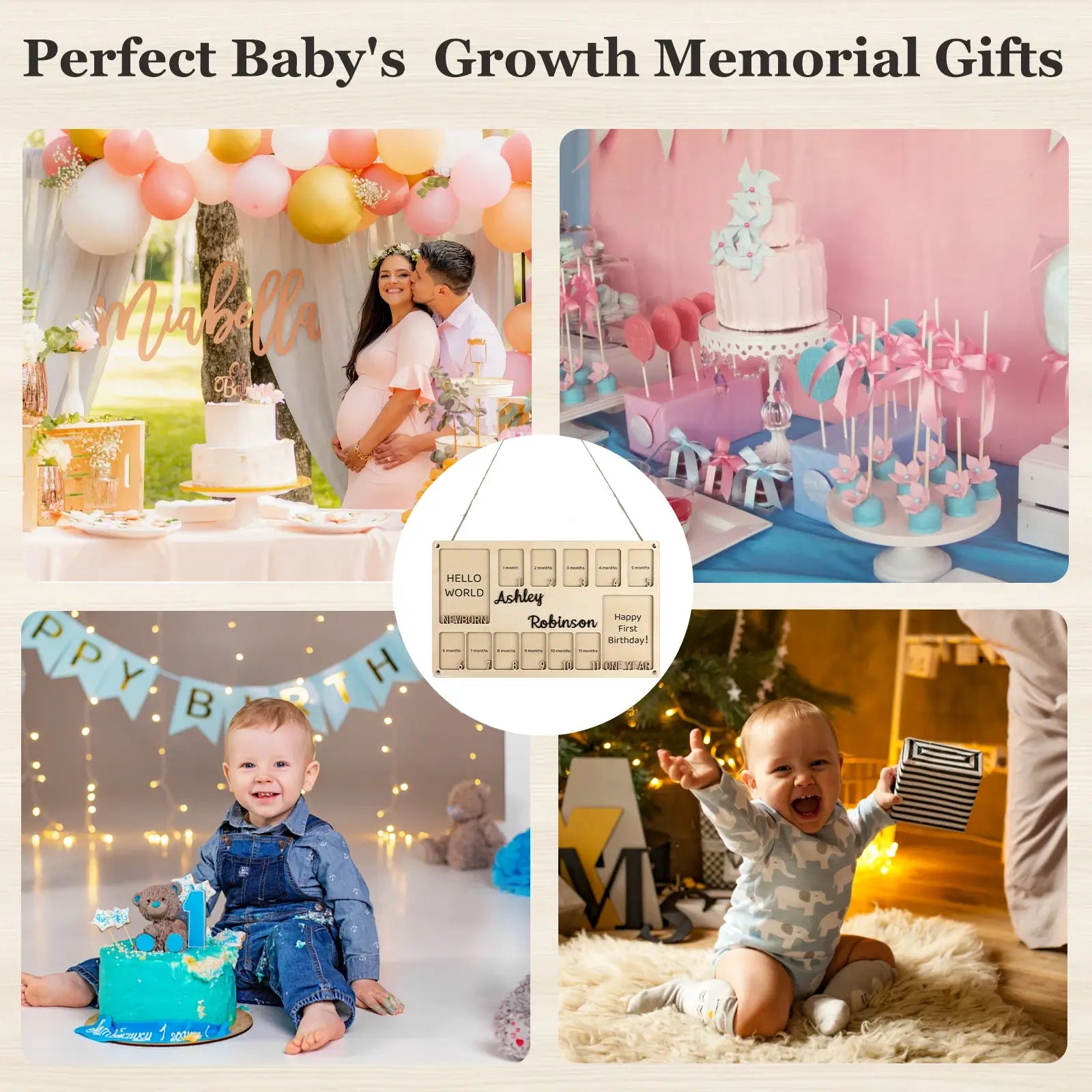Personalized My First Year Baby Photo Frame
