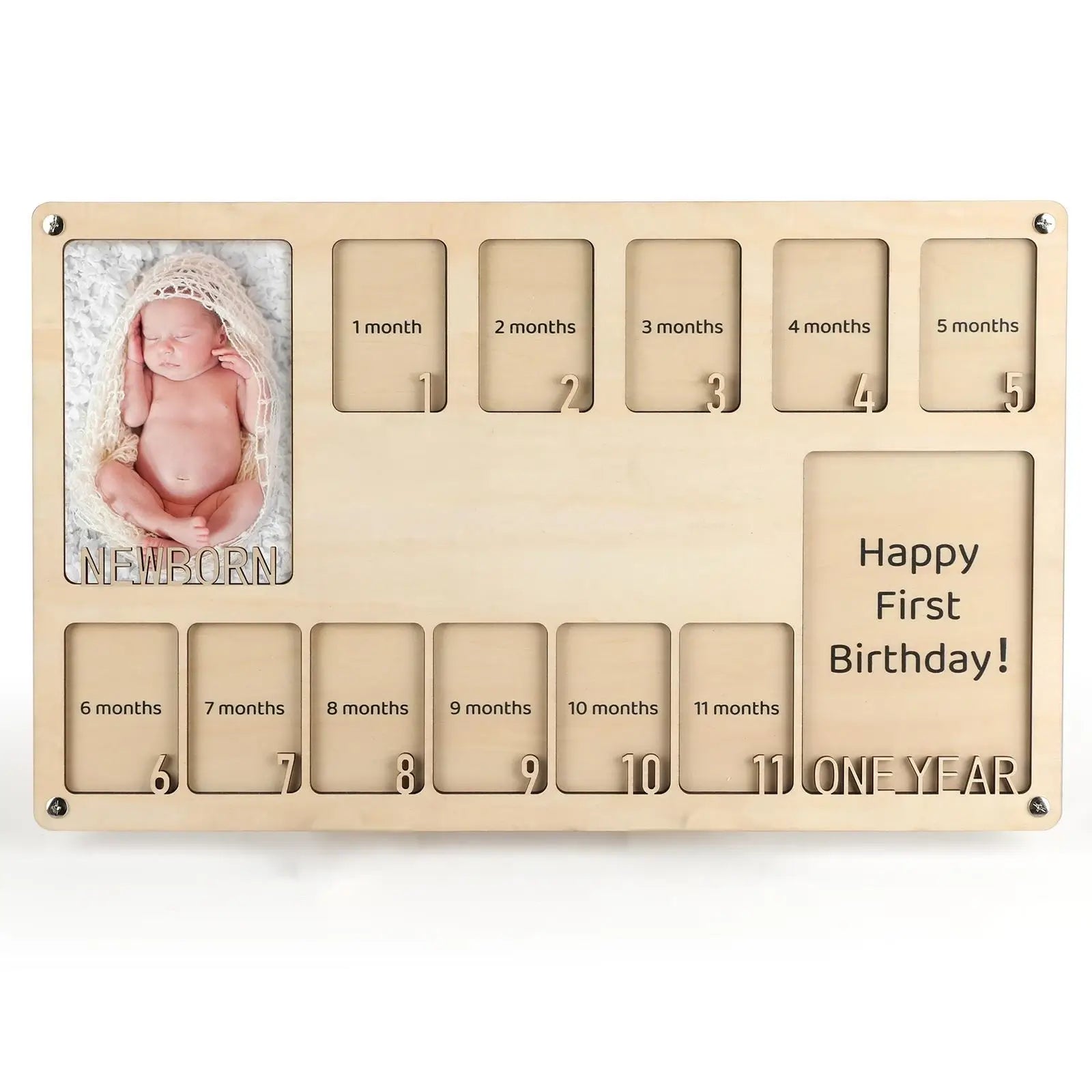 Personalized My First Year Baby Photo Frame
