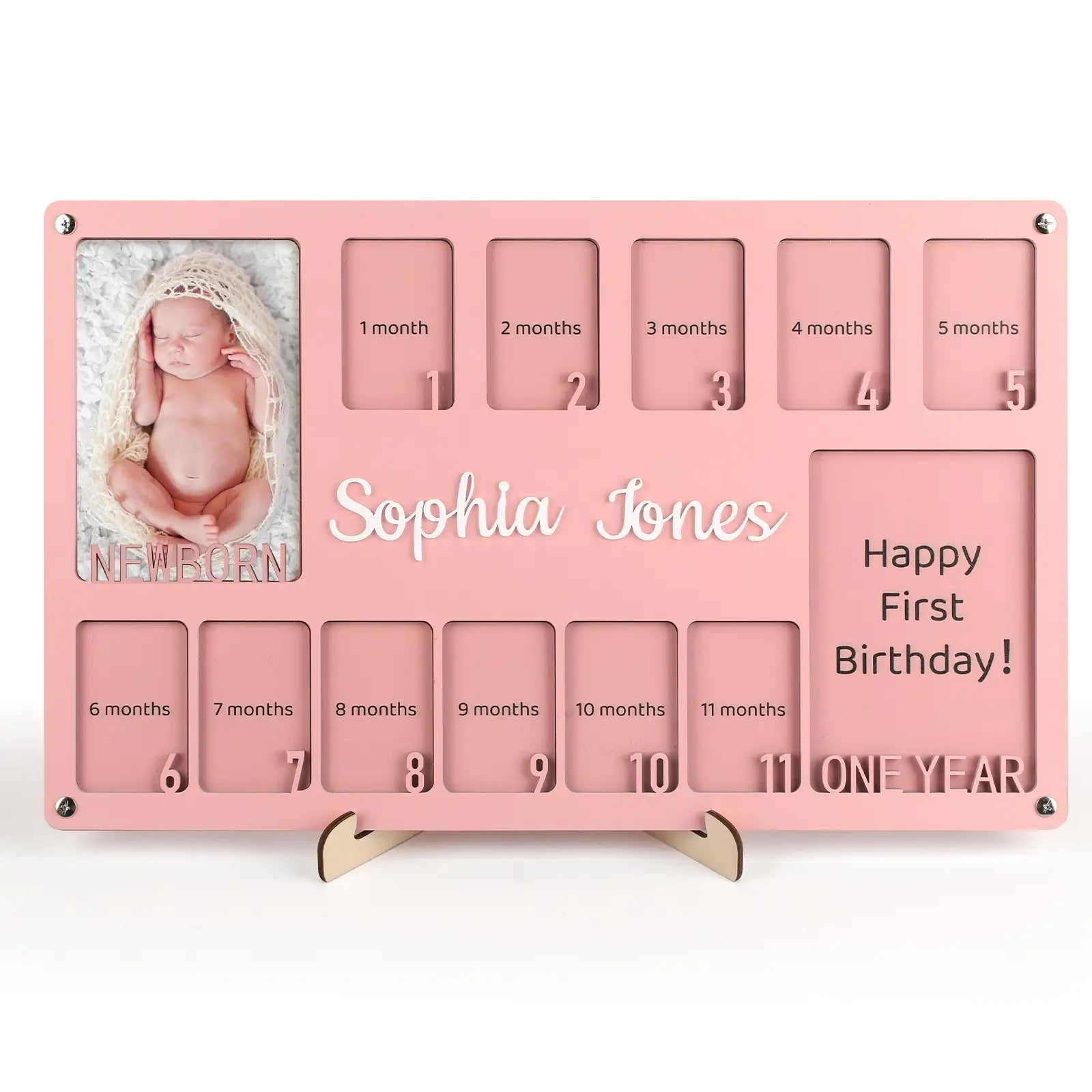 Personalized My First Year Baby Photo Frame