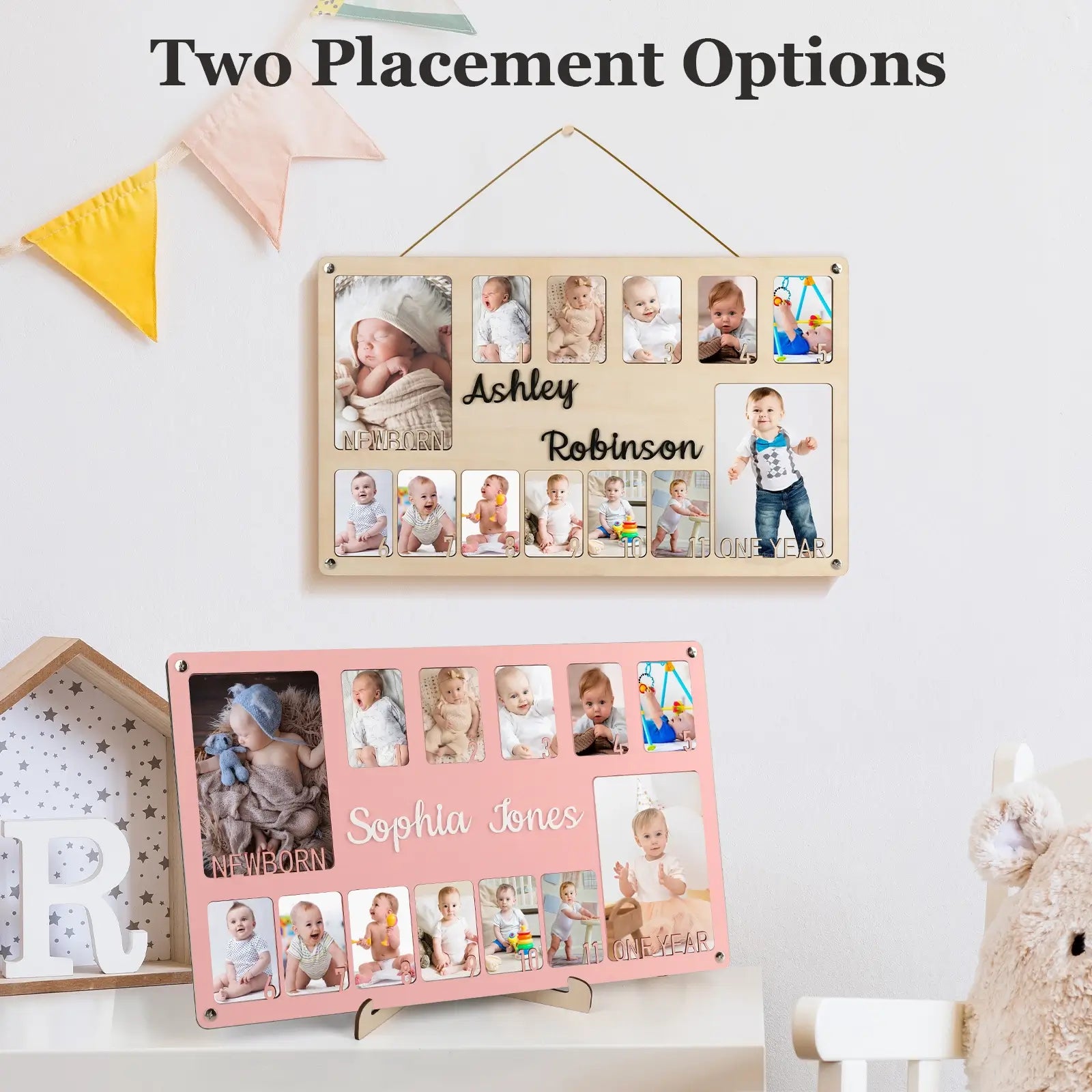 Personalized My First Year Baby Photo Frame