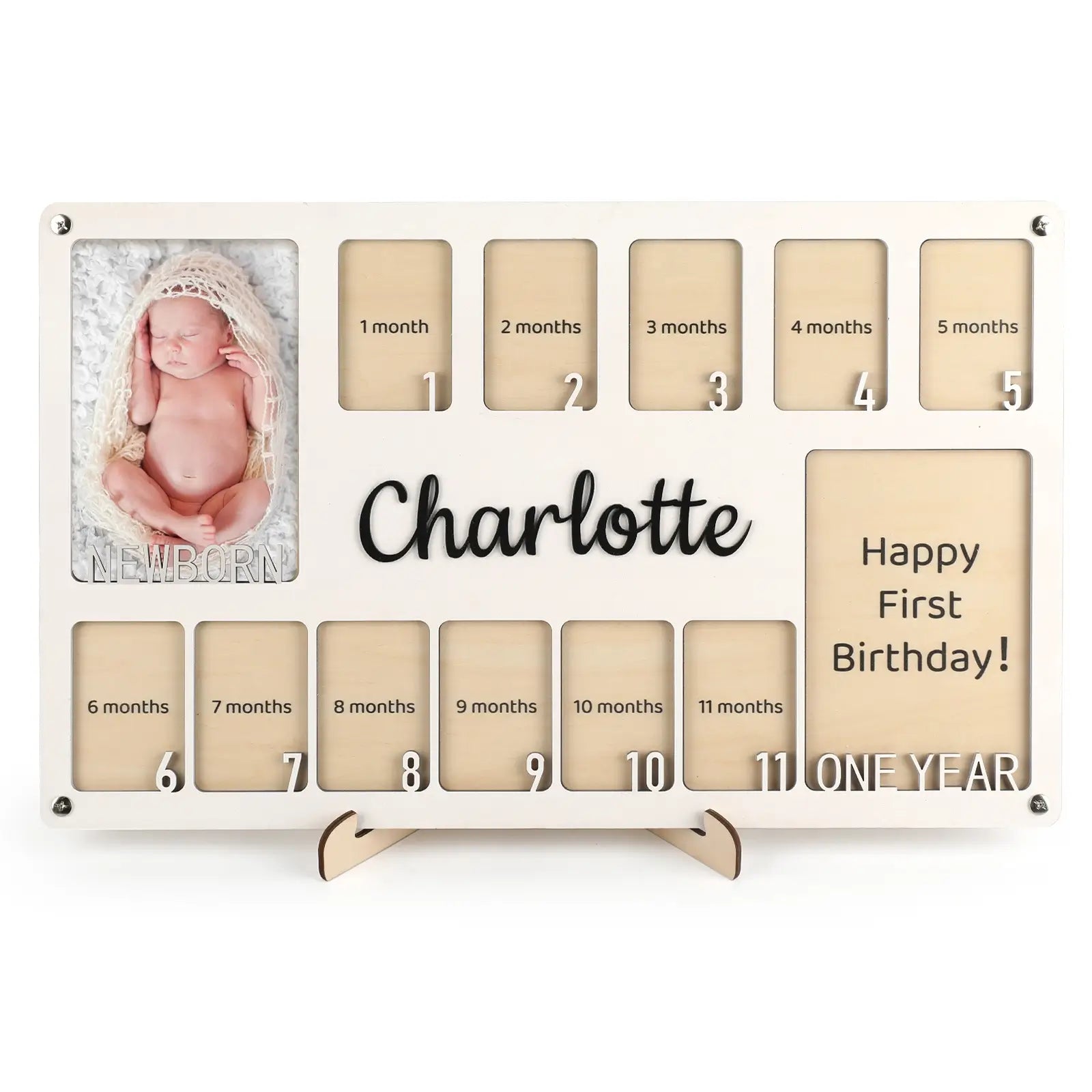 Personalized My First Year Baby Photo Frame