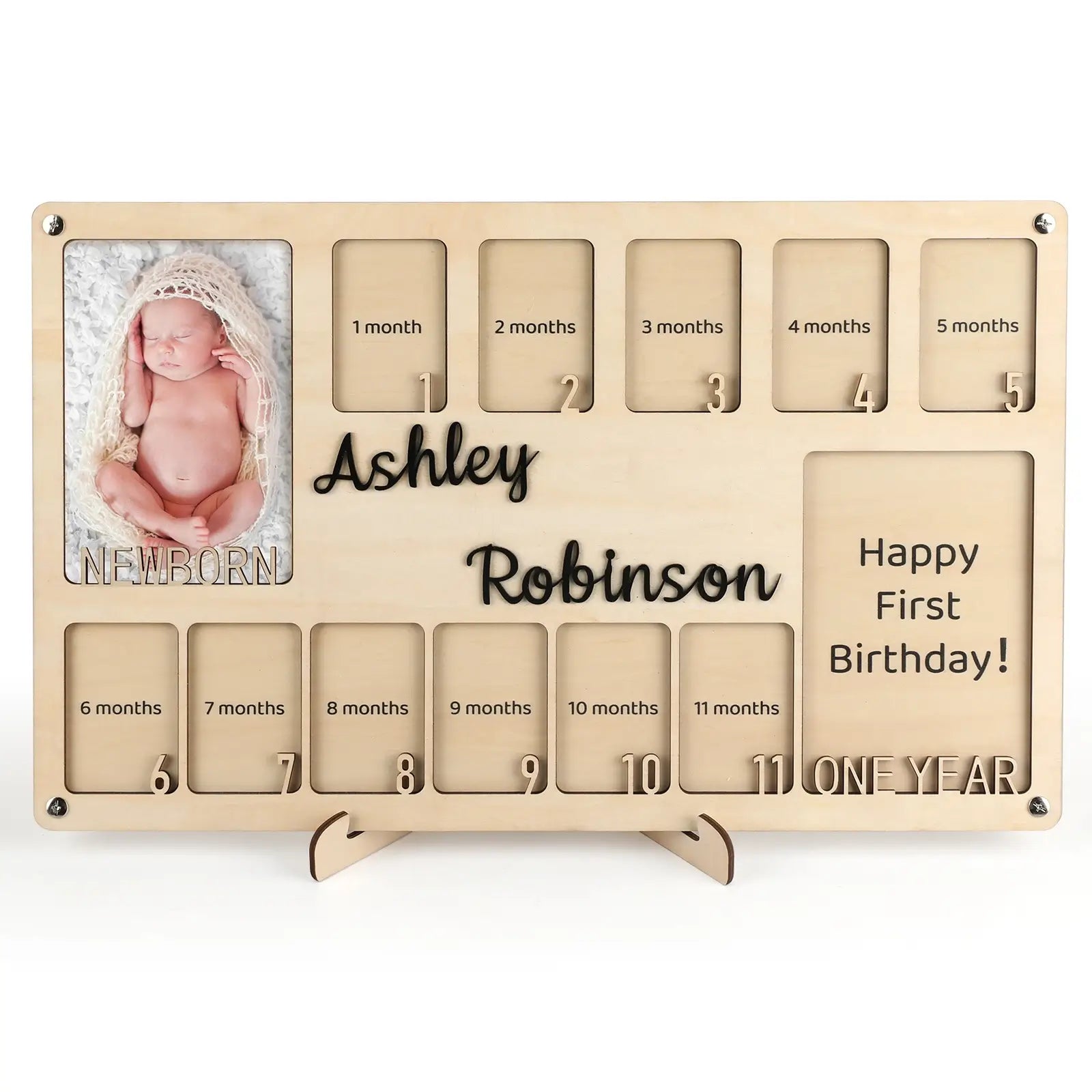 Personalized My First Year Baby Photo Frame