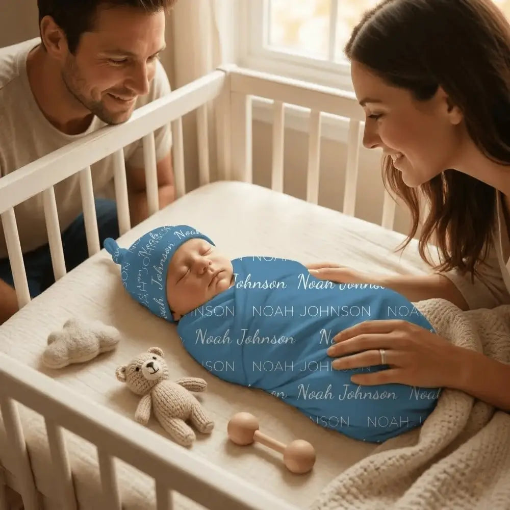 Personalized Milk Silk Baby Swaddle with Name