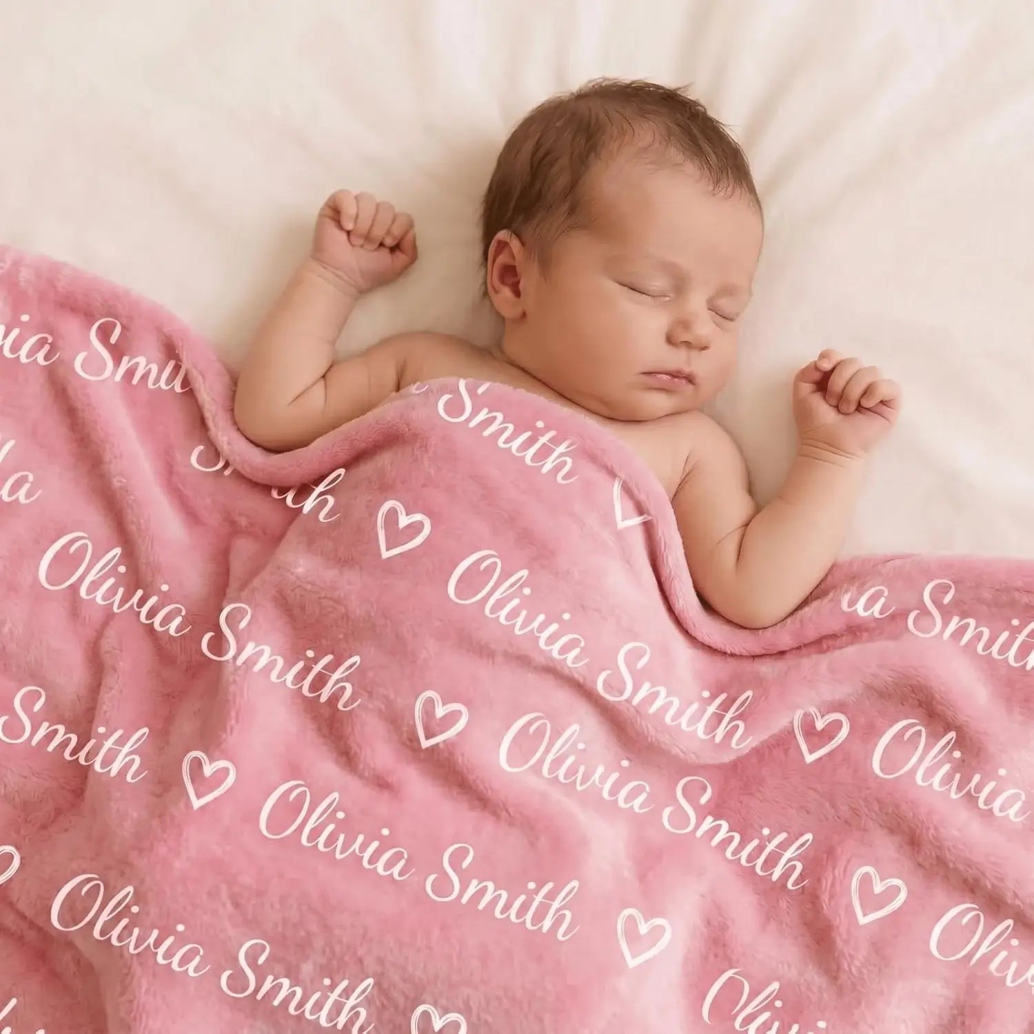 Personalized Milk Silk Baby Swaddle with Name Icon